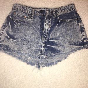 High Rise Ripped Shorts